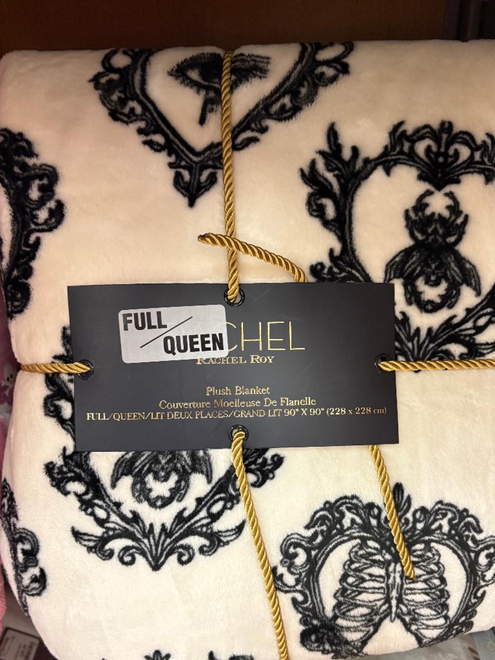 Rachel Roy Witch Symbols Skeleton Queen Blanket